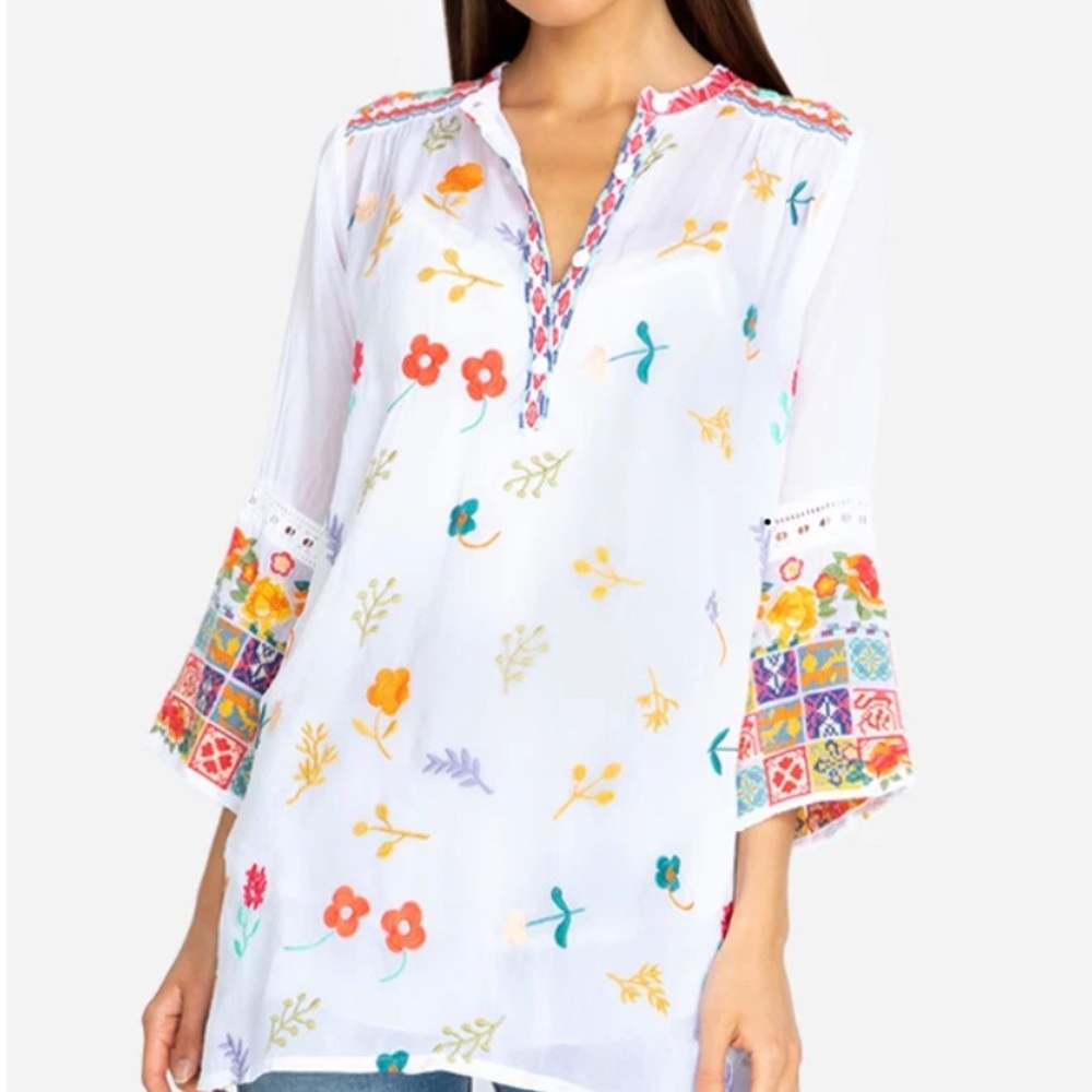Johnny Was boho Tazanna tunic XL